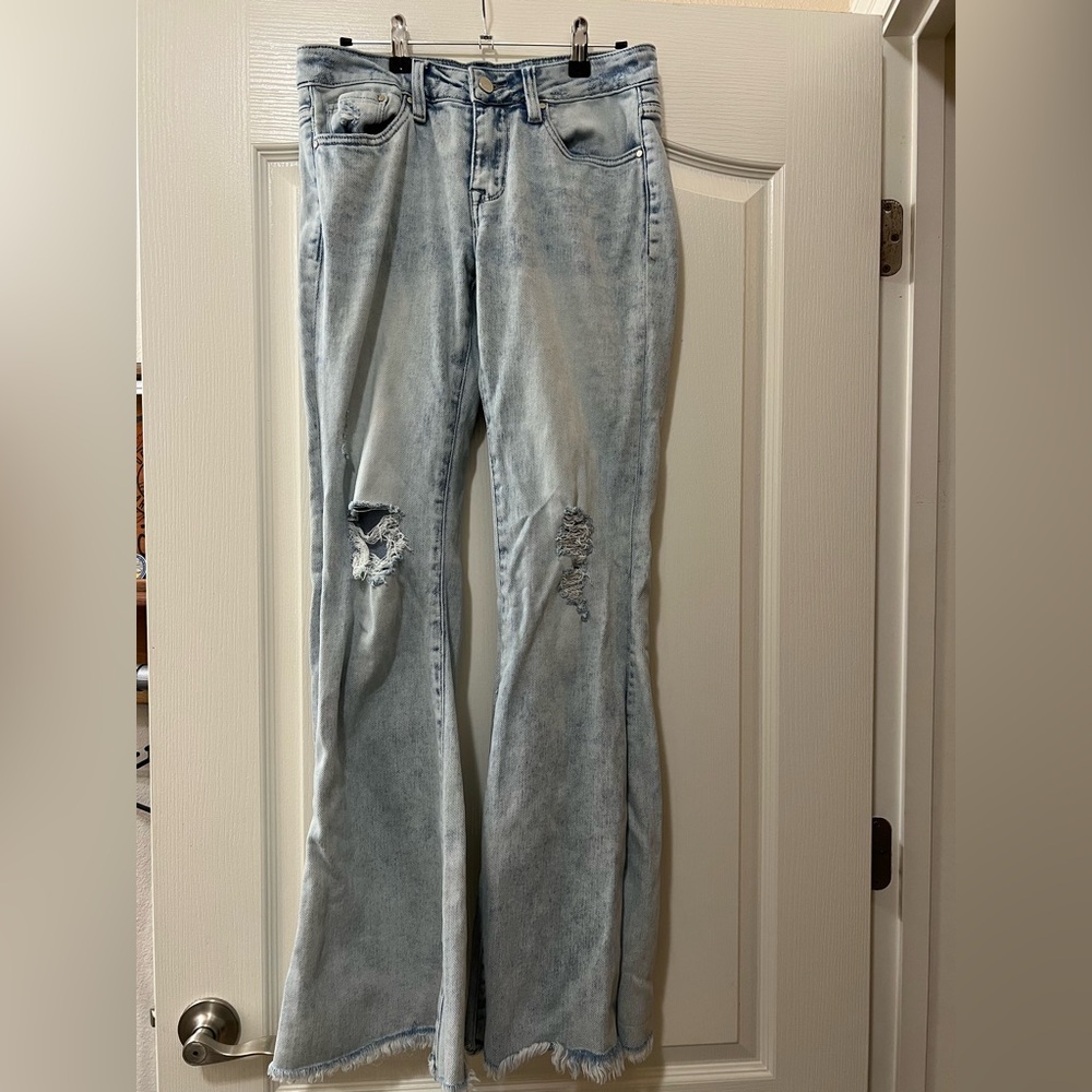 Altar'd State Light Blue Flare Jeans